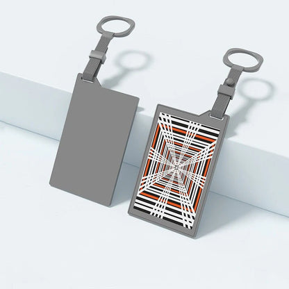 Plaid Silicone Key Card Holder for Tesla Model 3, Model Y, Model X, Model S – Durable Protective Cover with Anti-Slip Grip