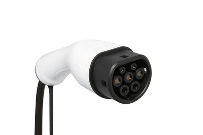 Portable Type 2 EV Charger | 32A 250V | 3-Pin Blue CEE Plug | 16ft Cable | Adjustable Amperage | IP55