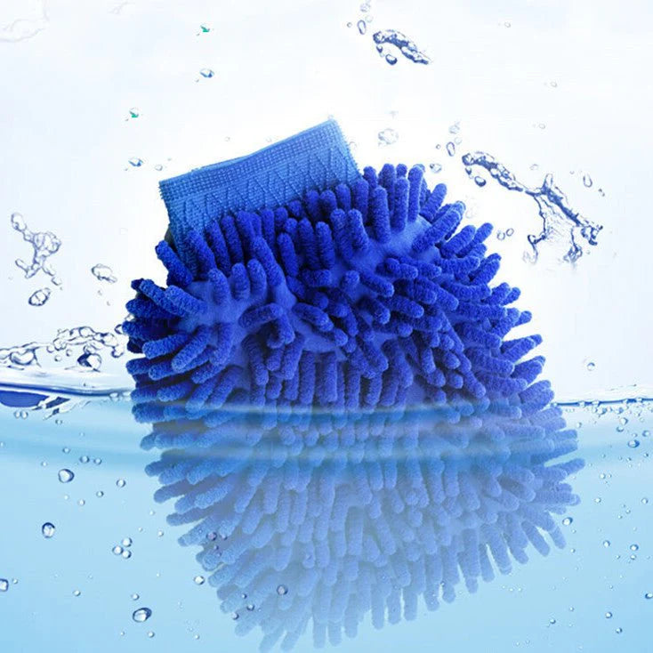 Premium Chenille Microfiber Car Wash Gloves (2-Pack) – Scratch-Free Cleaning Mitts for Tesla Model 3 Model Y Model S Mode X & All Vehicles  car wash towels