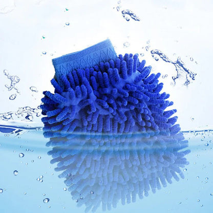 Premium Chenille Microfiber Car Wash Gloves (2-Pack) – Scratch-Free Cleaning Mitts for Tesla Model 3 Model Y Model S Mode X & All Vehicles  car wash towels