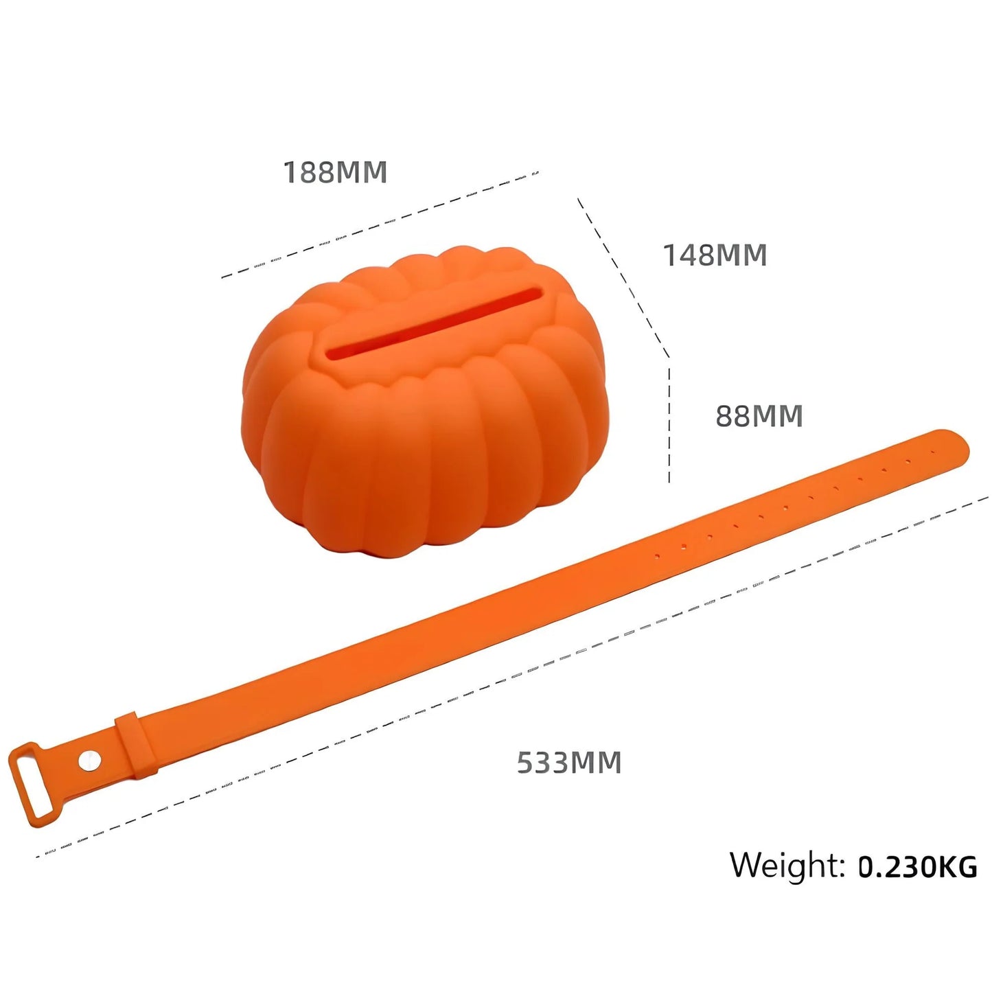 Pumpkin-Shaped Silicone Tissue Box Holder for Tesla Model 3 Model Y Model S Model X – Universal Fit, Washable, Eco-Friendly Interior Accessory