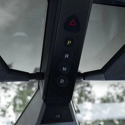 Real Carbon Fiber Reading Light Trim Cover for Tesla Cybertruck 2024+ | Overhead Dome Light Interior Accent