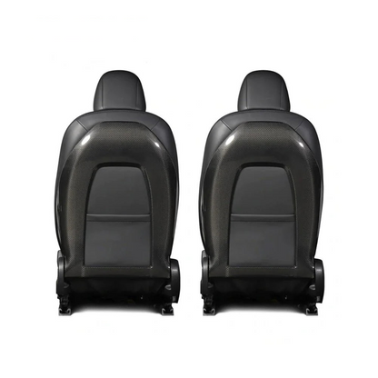 Real Carbon Fiber Back Seat Cover for Tesla Model 3 & Model Y | OEM Replacement Interior Upgrade
