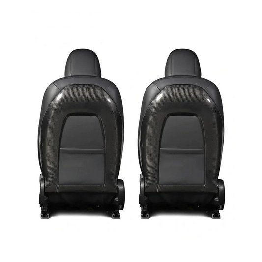 Real Carbon Fiber Back Seat Cover for Tesla Model 3 & Model Y | OEM Replacement Interior Upgrade