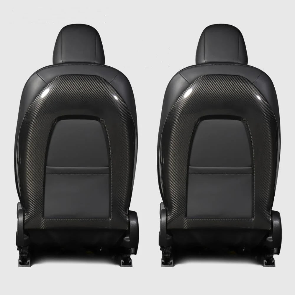 Real Carbon Fiber Back Seat Cover for Tesla Model 3 & Model Y | OEM Replacement Interior Upgrade