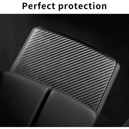 Real Carbon Fiber Rear Air Vent Frame Trim for Tesla Model S/X (2017–2019) – High-Adhesion Protective Interior Cover