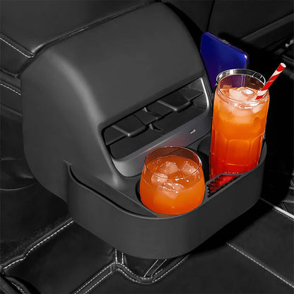 Rear Air Vent Cup Holder & Storage Organizer for Tesla Model 3 (2020–2023.10) & Model Y (2017–2024)