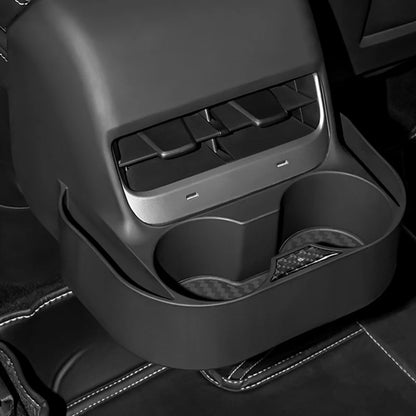 Rear Air Vent Cup Holder & Storage Organizer for Tesla Model 3 (2020–2023.10) & Model Y (2017–2024)