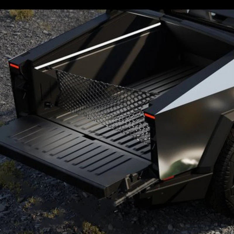 Rear Seat Bucket Mesh Storage Pocket for Tesla Cybertruck 2024+ | Custom Fit | Durable & Easy Install