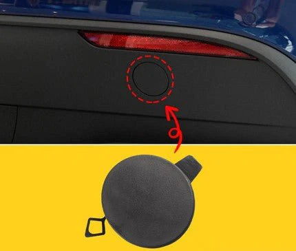 Rear Bumper Tow Hook Cover for Tesla Model Y 2020–2024 | OEM Replacement 1494426-00-A | Durable ABS Rear Tow Hitch Cap