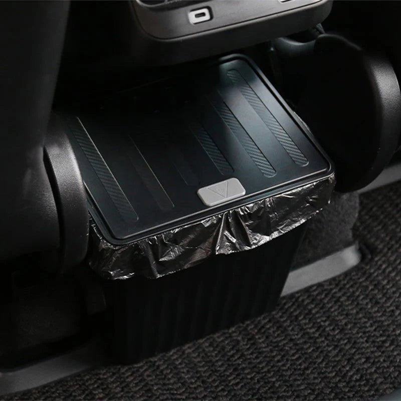 Rear Center Console Organizer for Tesla Model Y (2020–2024) | TPE Storage Box with Anti-Slip Lid