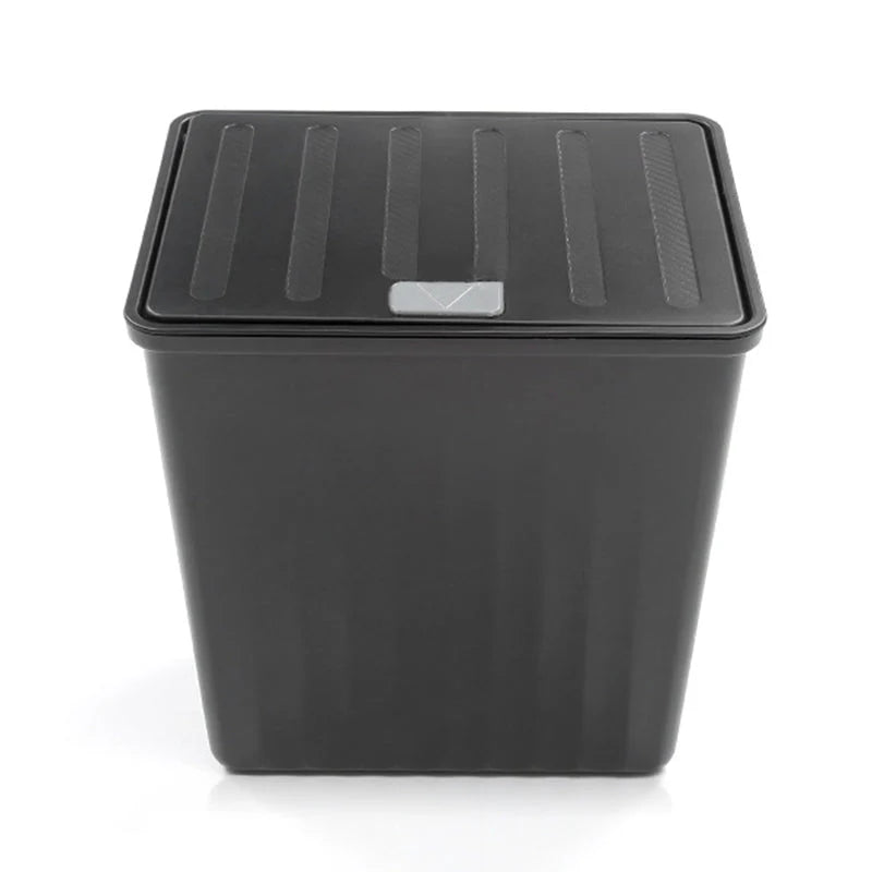 Rear Center Console Organizer for Tesla Model Y (2020–2024) | TPE Storage Box with Anti-Slip Lid