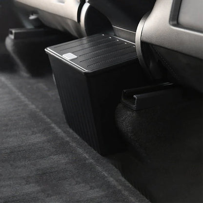 Rear Center Console Organizer for Tesla Model Y (2020–2024) | TPE Storage Box with Anti-Slip Lid