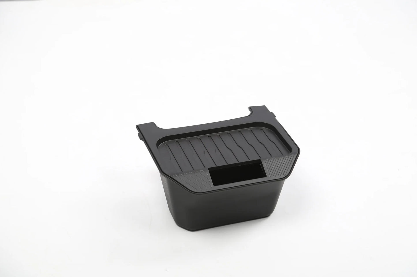 Rear Middle Storage Box for Tesla Model Y Juniper | Custom-Fit Rear Center Console Organizer with Waterproof Detachable Box & Noise-Reducing Flocked ABS