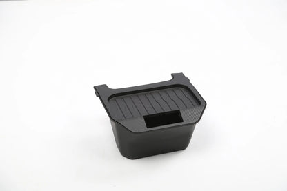 Rear Middle Storage Box for Tesla Model Y Juniper | Custom-Fit Rear Center Console Organizer with Waterproof Detachable Box & Noise-Reducing Flocked ABS