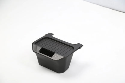 Rear Middle Storage Box for Tesla Model Y Juniper | Custom-Fit Rear Center Console Organizer with Waterproof Detachable Box & Noise-Reducing Flocked ABS