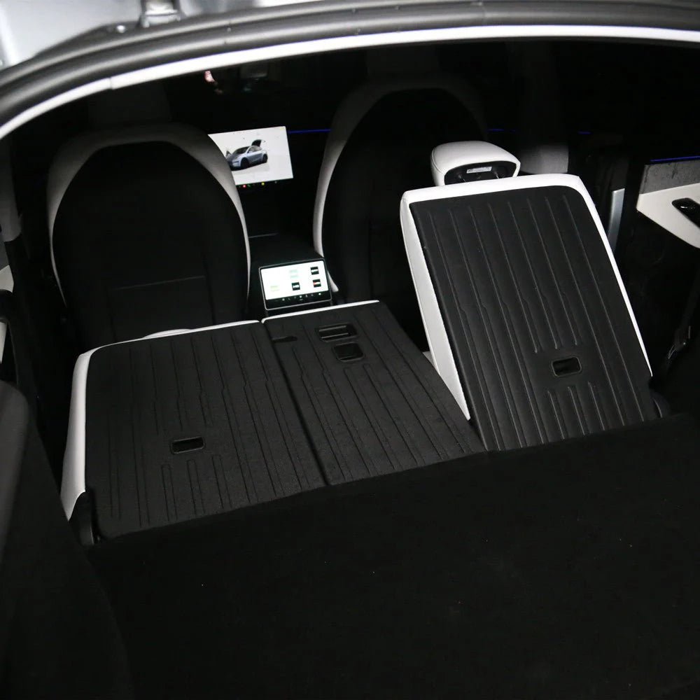 Rear Seat Back Protector TPE Mat for Tesla Model Y Juniper 2025.3+ | Eco-Friendly, Precise Fit, Full Protection
