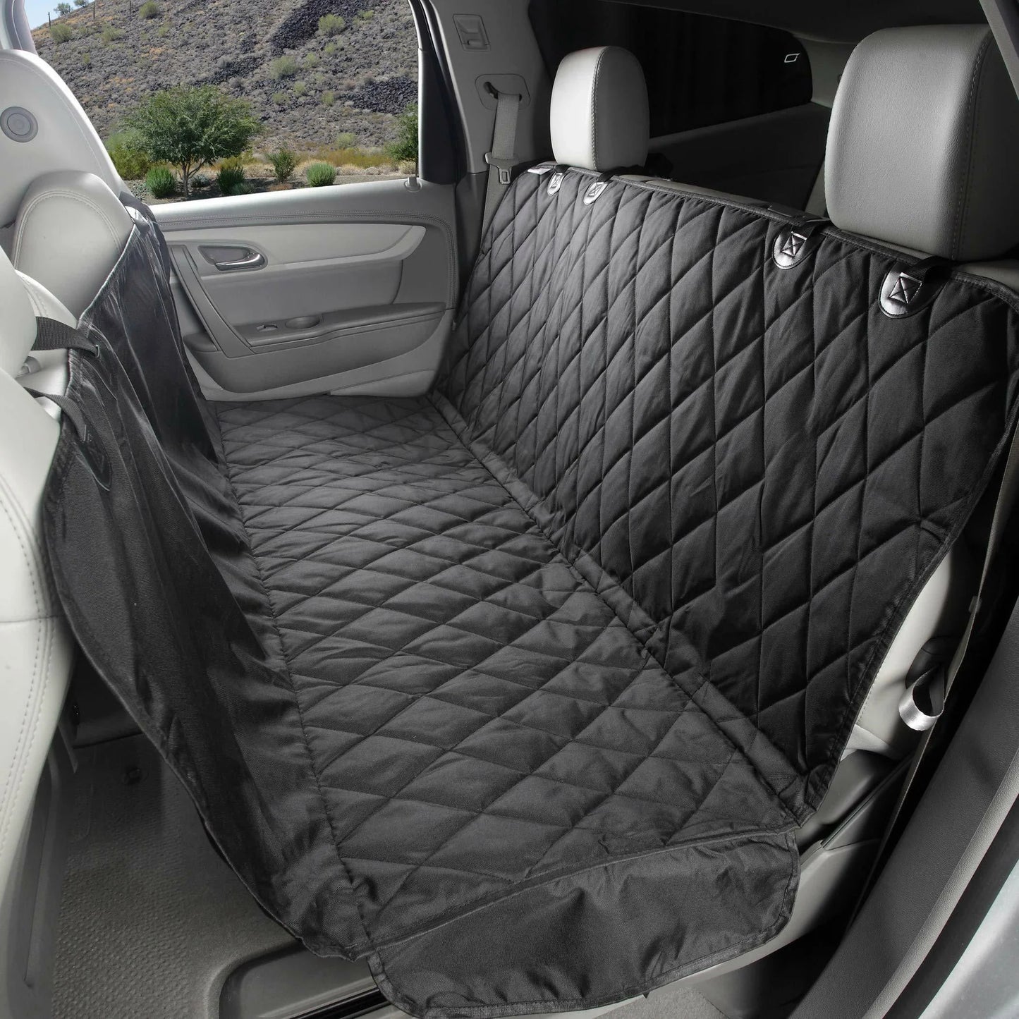 Rear Seat Waterproof Dog Seat Cover for Tesla Model S Model 3  Model X  Model Y & Cybertruck Heavy-Duty Pet Car Seat Protector | Scratch-Resistant | Easy Clean | Secure Fit
