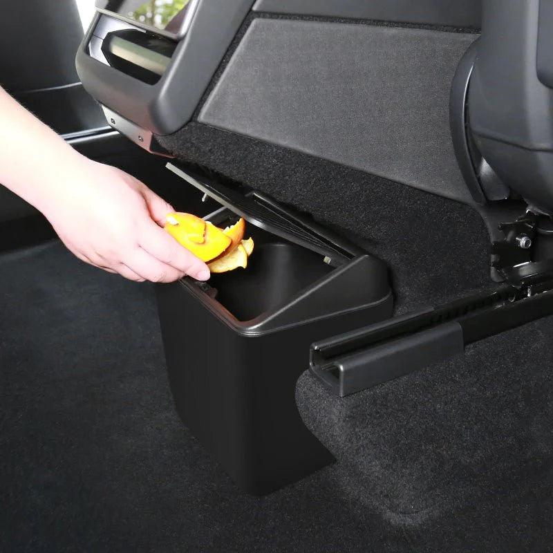Rear Under-Seat Storage Box & Trash Can for Tesla Model Y Juniper (2025+) | ABS Organizer