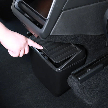 Rear Under-Seat Storage Box & Trash Can for Tesla Model Y Juniper (2025+) | ABS Organizer