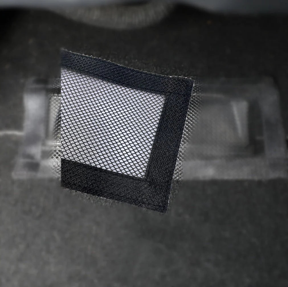 Rear Air Vent Cover for Tesla Model 3 & Model Y (2017-Present) — Durable Mesh Debris Guard, Easy Velcro Installation Tesla Parts