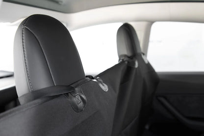 Rear Seat Pet Cover for Tesla Model 3, Model Y, Model S & Model X – Waterproof Back Seat & Floor Protector with Seat Belt Access