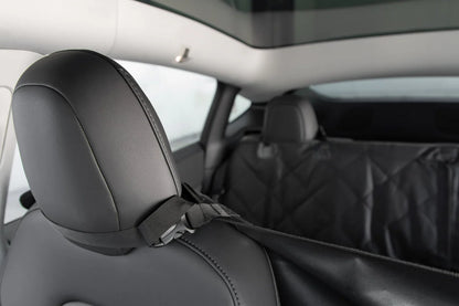 Rear Seat Pet Cover for Tesla Model 3, Model Y, Model S & Model X – Waterproof Back Seat & Floor Protector with Seat Belt Access
