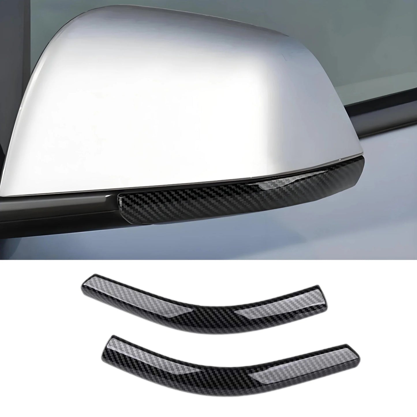 Rearview Mirror Anti-Collision Protection Strips for Tesla Model 3 & Model Y (2017–2025) – Durable ABS Scratch Guard, Weatherproof & Easy Installation