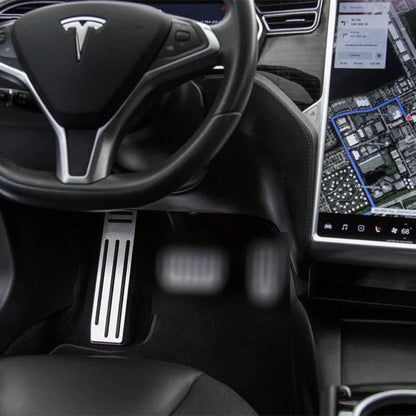 Rest Dead Pedal for Tesla Model S & Model X 2017–2021 | Aluminum Alloy Anti-Slip Footrest Pad
