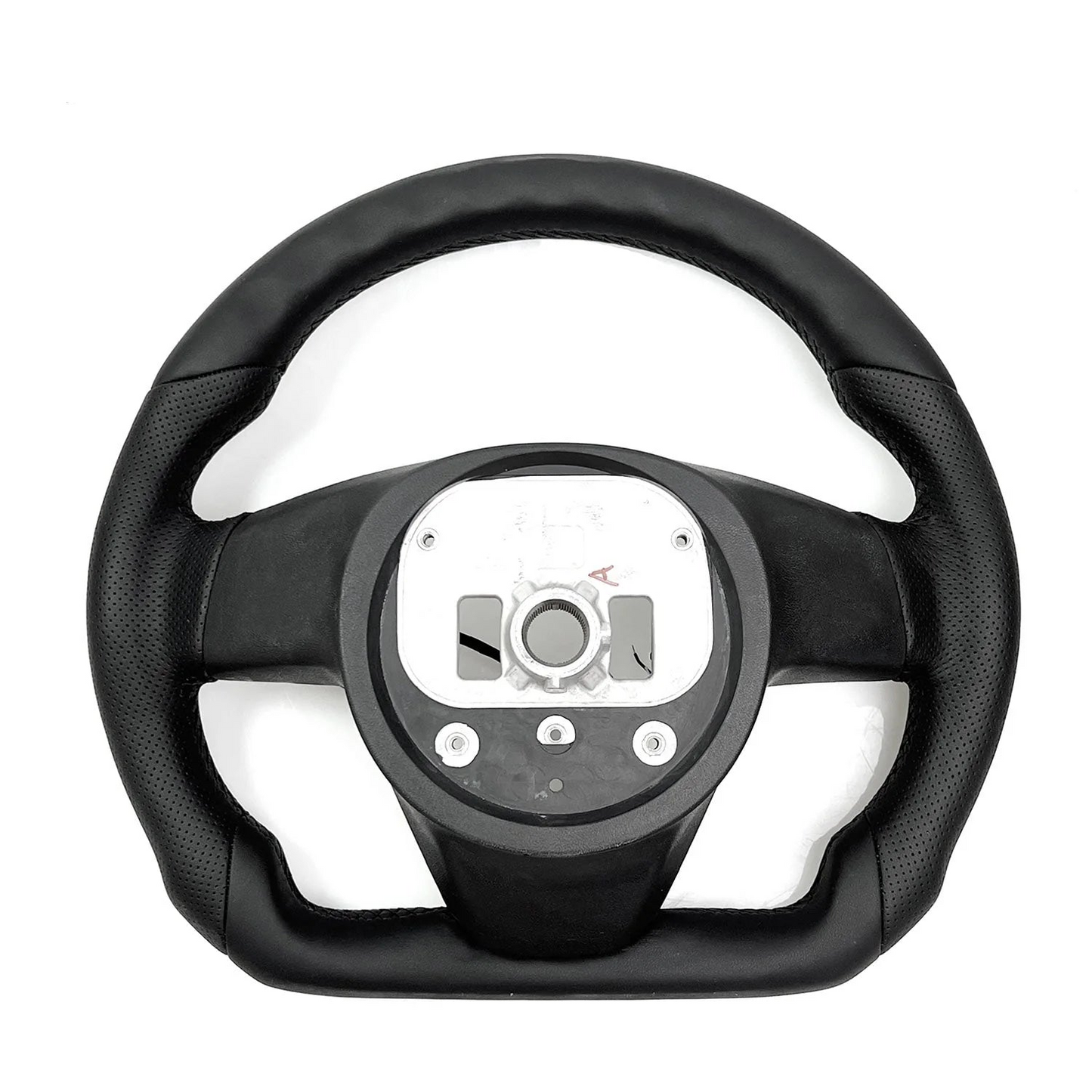 Round Steering Wheel Replacement for Tesla Model S / Model X (2021–2025) | Premium Nappa Leather | Direct-Fit Yoke to Round Conversion