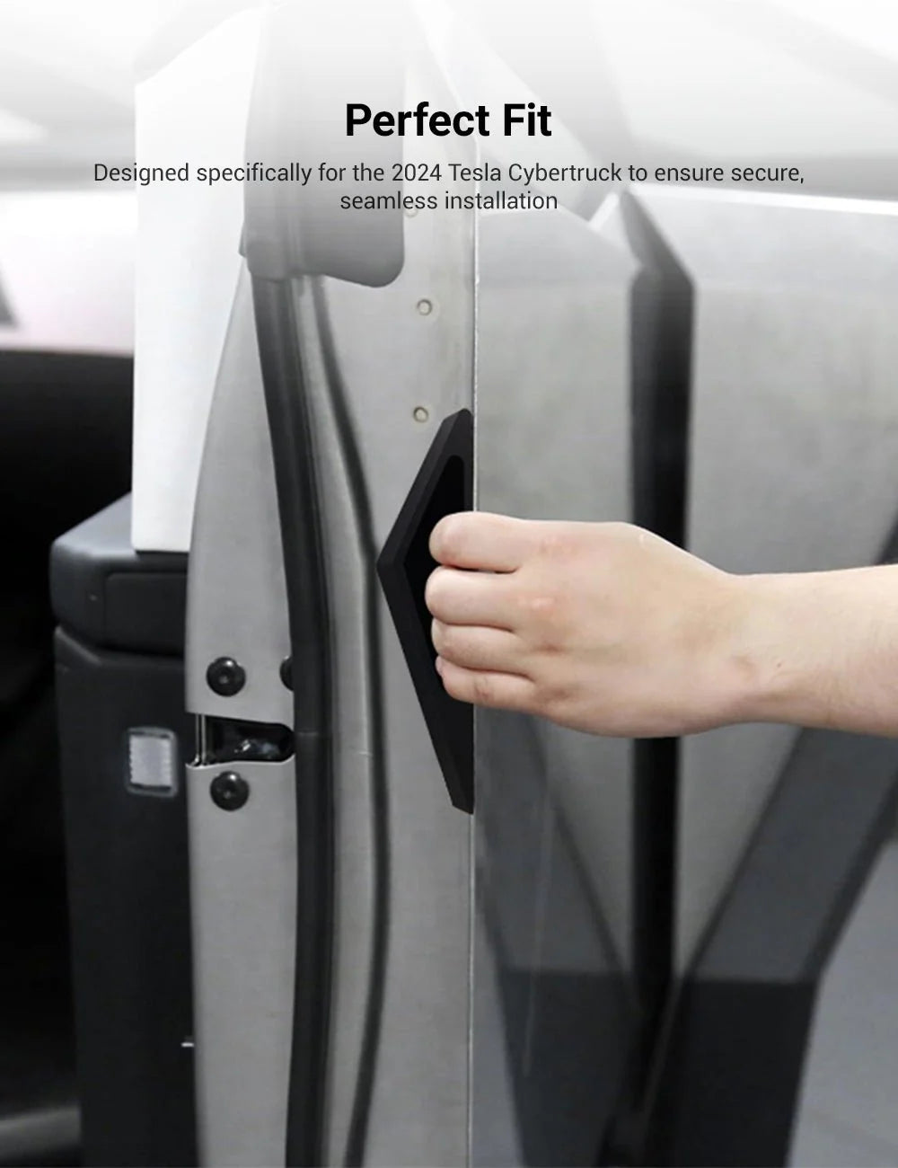 Scratch-Resistant Silicone Door Handle Covers for Tesla Cybertruck (2024-On) | Anti-Fingerprint Protection | Easy 3M Installation