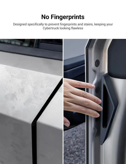 Scratch-Resistant Silicone Door Handle Covers for Tesla Cybertruck (2024-On) | Anti-Fingerprint Protection | Easy 3M Installation