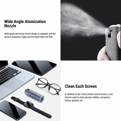 Tesla Screen Cleaner (No Liquid) – Reusable Microfiber Cleaning Tool for Model 3, Model Y, Model S, Model X Displays