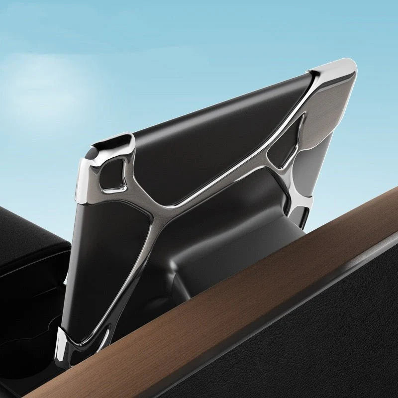 Screen Cutout Protective Decorative Cover for Tesla Model 3 & Model Y (Non-Adhesive, Transparent PC)