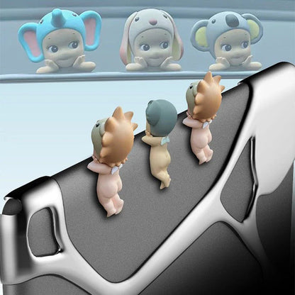 Screen Cutout Protective Decorative Cover for Tesla Model 3 & Model Y (Non-Adhesive, Transparent PC)