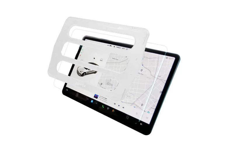 Jowua 9H Tempered Glass Screen Protector for Tesla Model 3 & Model Y – Edge-to-Edge, Auto-Alignment, Matte & Clear Options