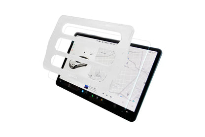 Jowua 9H Tempered Glass Screen Protector for Tesla Model 3 & Model Y – Edge-to-Edge, Auto-Alignment, Matte & Clear Options