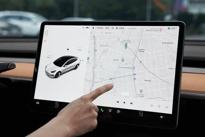 Jowua 9H Tempered Glass Screen Protector for Tesla Model 3 & Model Y – Edge-to-Edge, Auto-Alignment, Matte & Clear Options