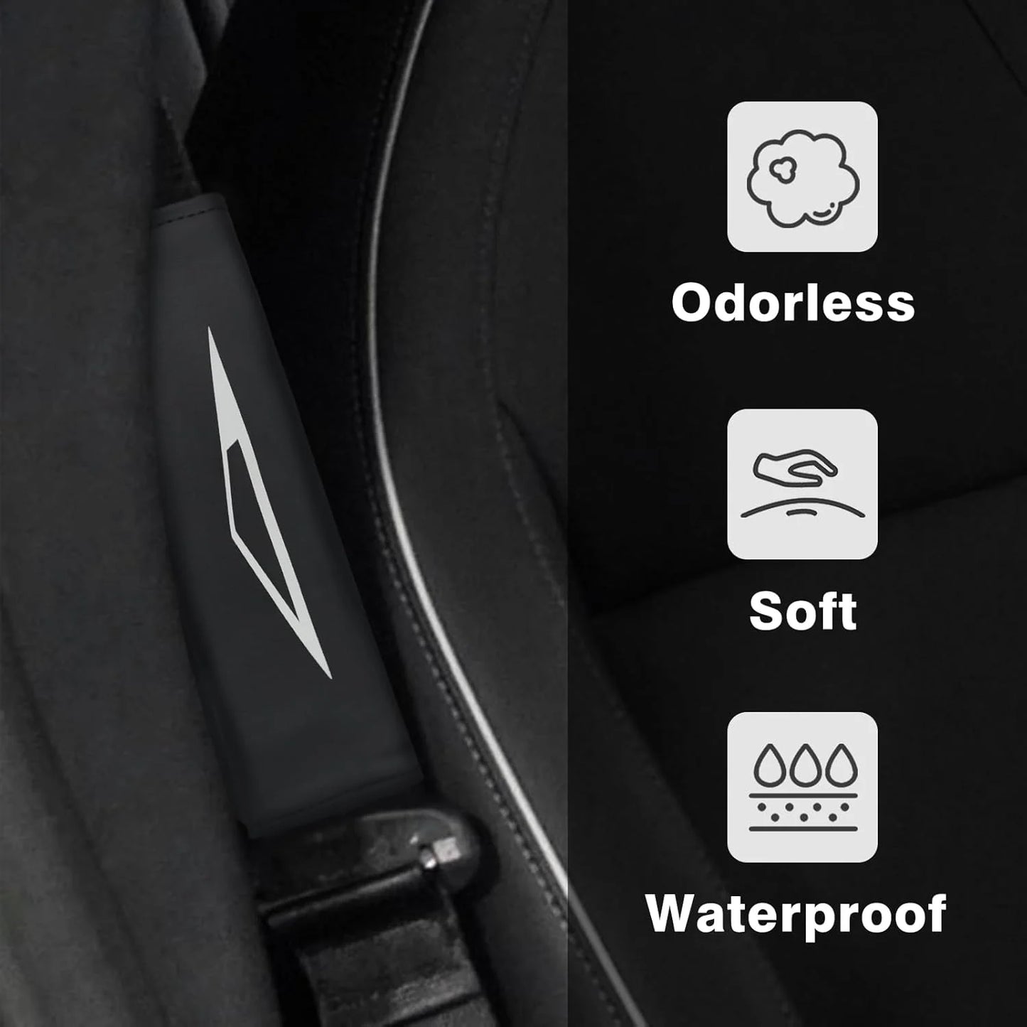 Tesla Cybertruck Seat Belt Pads (2 PCS) – Comfort & Style for 2024 Cybertruck