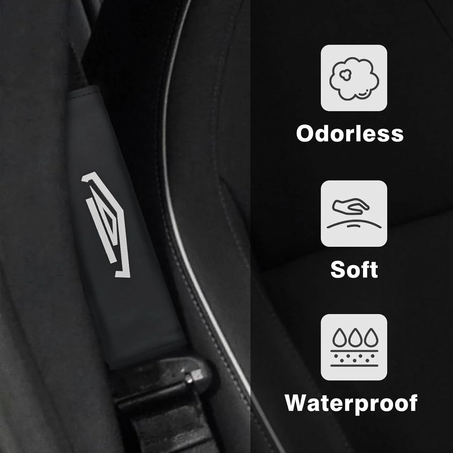 Tesla Cybertruck Seat Belt Pads (2 PCS) – Comfort & Style for 2024 Cybertruck