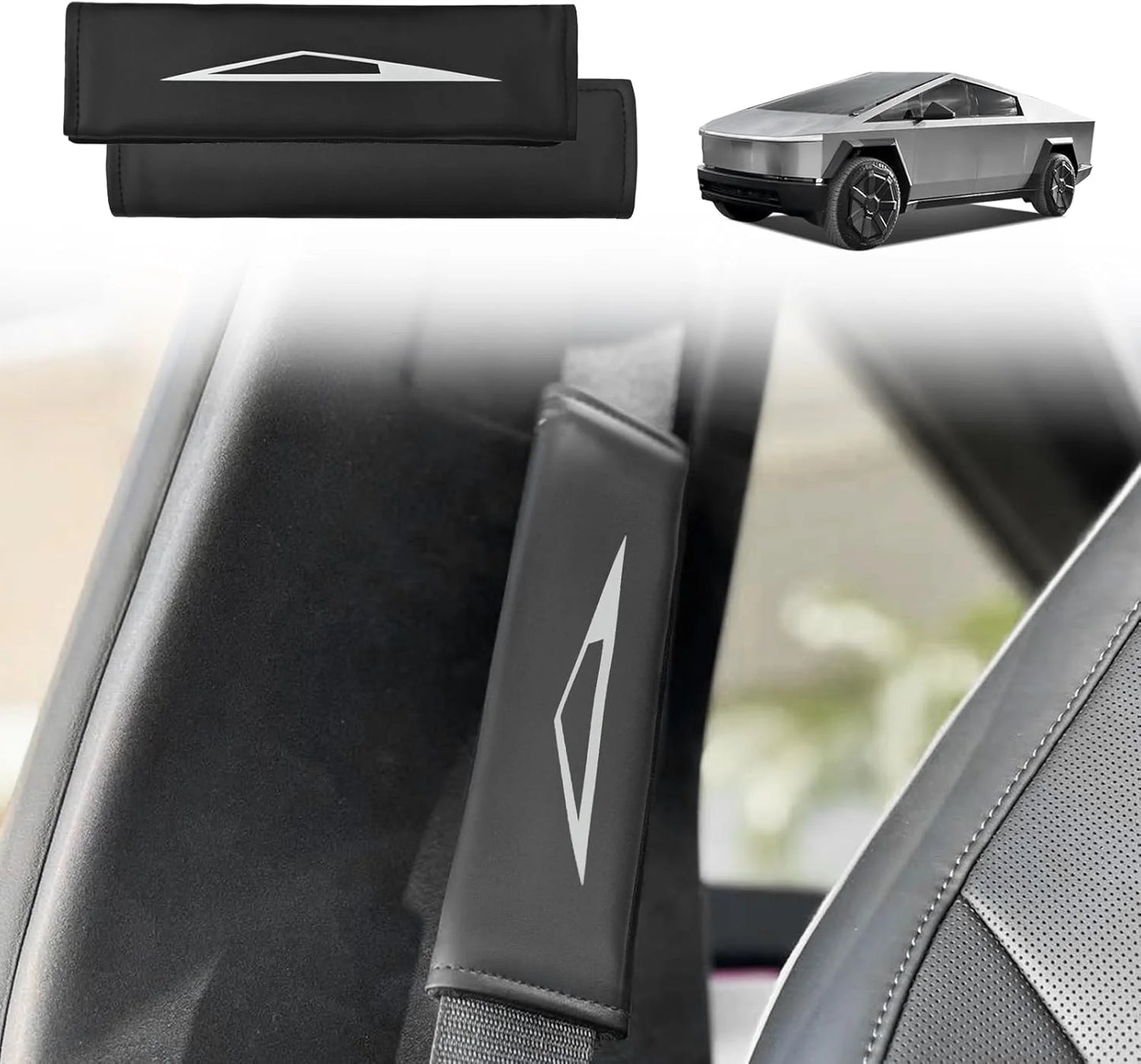 Tesla Cybertruck Seat Belt Pads (2 PCS) – Comfort & Style for 2024 Cybertruck