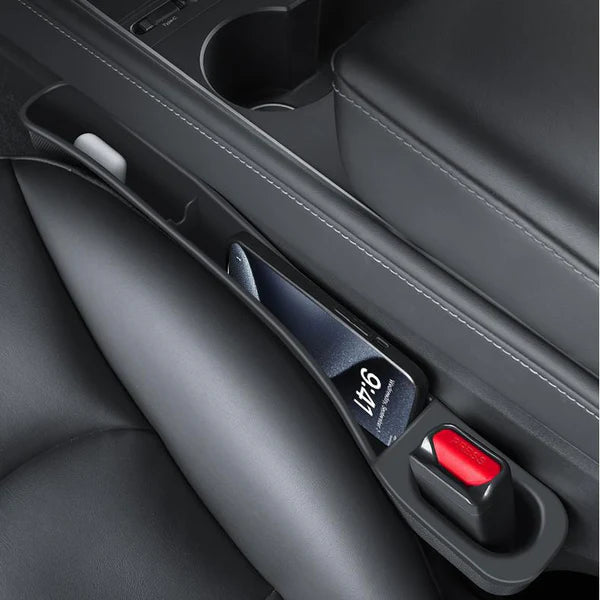Tesla Model 3/Model Y Seat Gap Filler Organizer (2PCS) – Prevent Drops & Add Convenient Storage