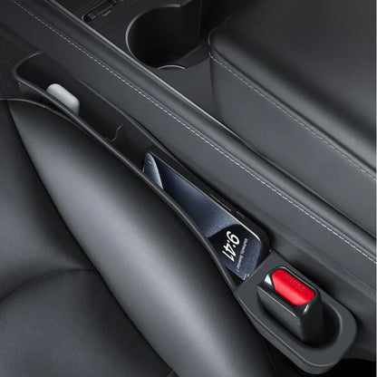 Tesla Model 3/Model Y Seat Gap Filler Organizer (2PCS) – Prevent Drops & Add Convenient Storage