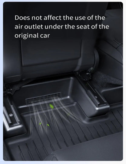 Seat Slide Rail Anti-Kick Guards for Tesla Model Y Juniper 2025+ (5PCS) | 360° Full Coverage Under-Seat Protection, Eco-Friendly TPE