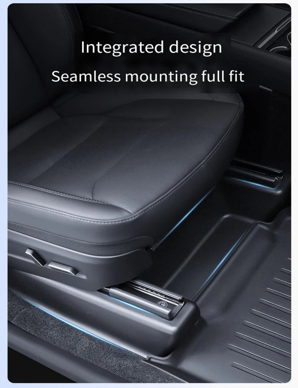 Seat Slide Rail Anti-Kick Guards for Tesla Model Y Juniper 2025+ (5PCS) | 360° Full Coverage Under-Seat Protection, Eco-Friendly TPE