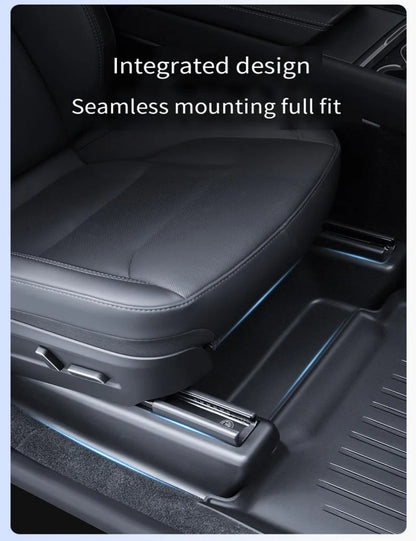 Seat Slide Rail Anti-Kick Guards for Tesla Model Y Juniper 2025+ (5PCS) | 360° Full Coverage Under-Seat Protection, Eco-Friendly TPE