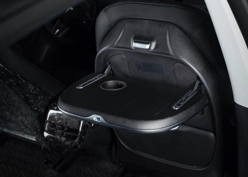Seatback Foldable Table with Wireless Charging for Tesla Model 3 & Model Y (Rear Seat Work & Dining Tray)