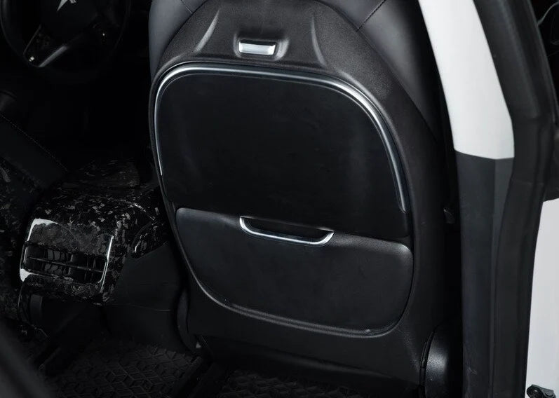 Seatback Foldable Table with Wireless Charging for Tesla Model 3 & Model Y (Rear Seat Work & Dining Tray)