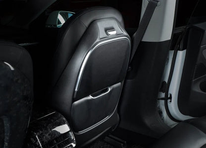 Seatback Foldable Table with Wireless Charging for Tesla Model 3 & Model Y (Rear Seat Work & Dining Tray)