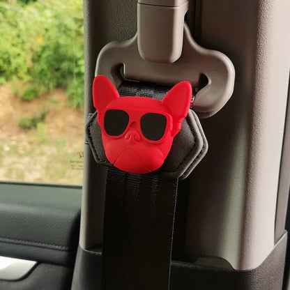 Adjustable Seatbelt Tensioner Clip for Tesla Model 3 Model Y Model S Model X  Cybertruck – Comfort Relief & Cartoon Dog Design